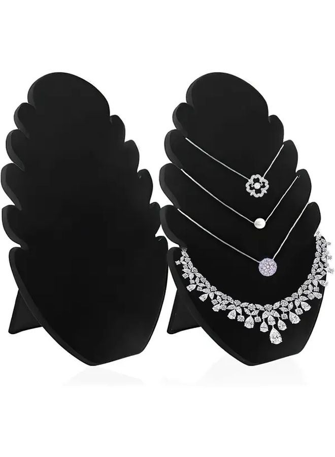 Black Jewelry Display Stand And Easel With 5 Notch Hanging System Adjustable Bracelet Necklace Holder - Image 1
